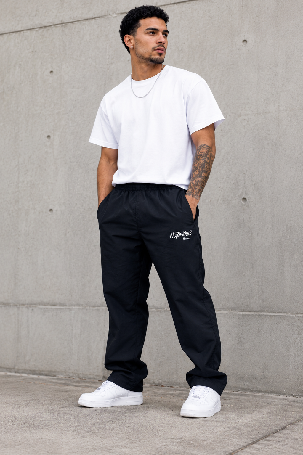 NOTORIOUS BLACK SWEATPANTS - Image 1