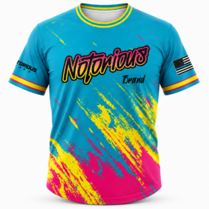 TEAL SPLASH NOTORIOUS JERSEY - Image 1