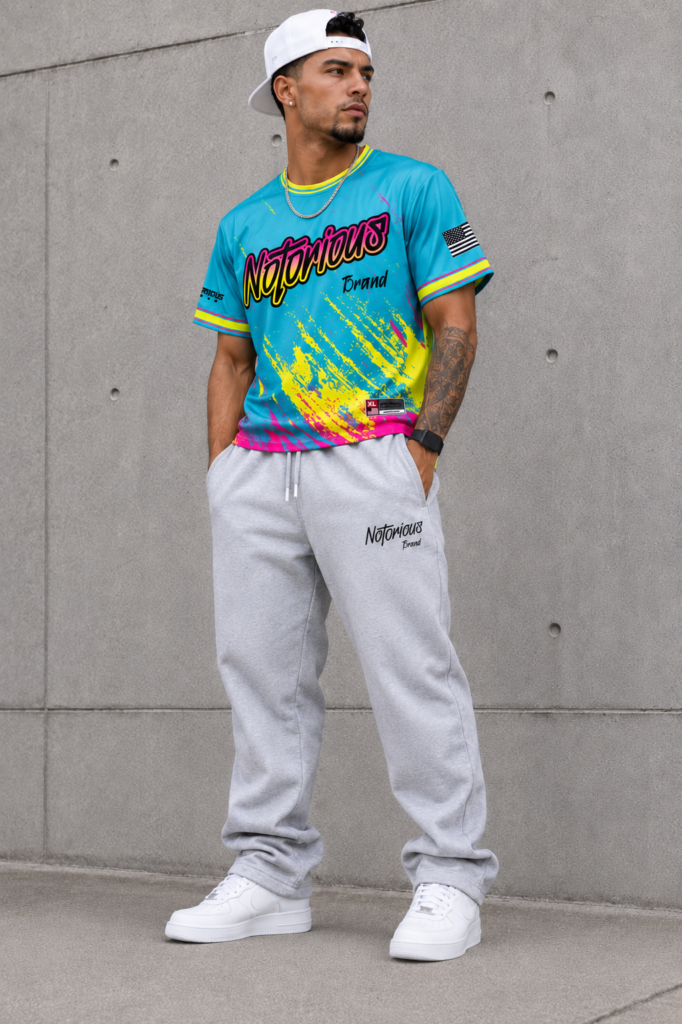 TEAL SPLASH NOTORIOUS JERSEY