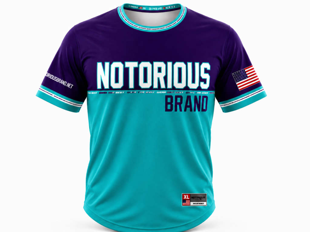 TEAL/PURPLE NOTORIOUS JERSEY