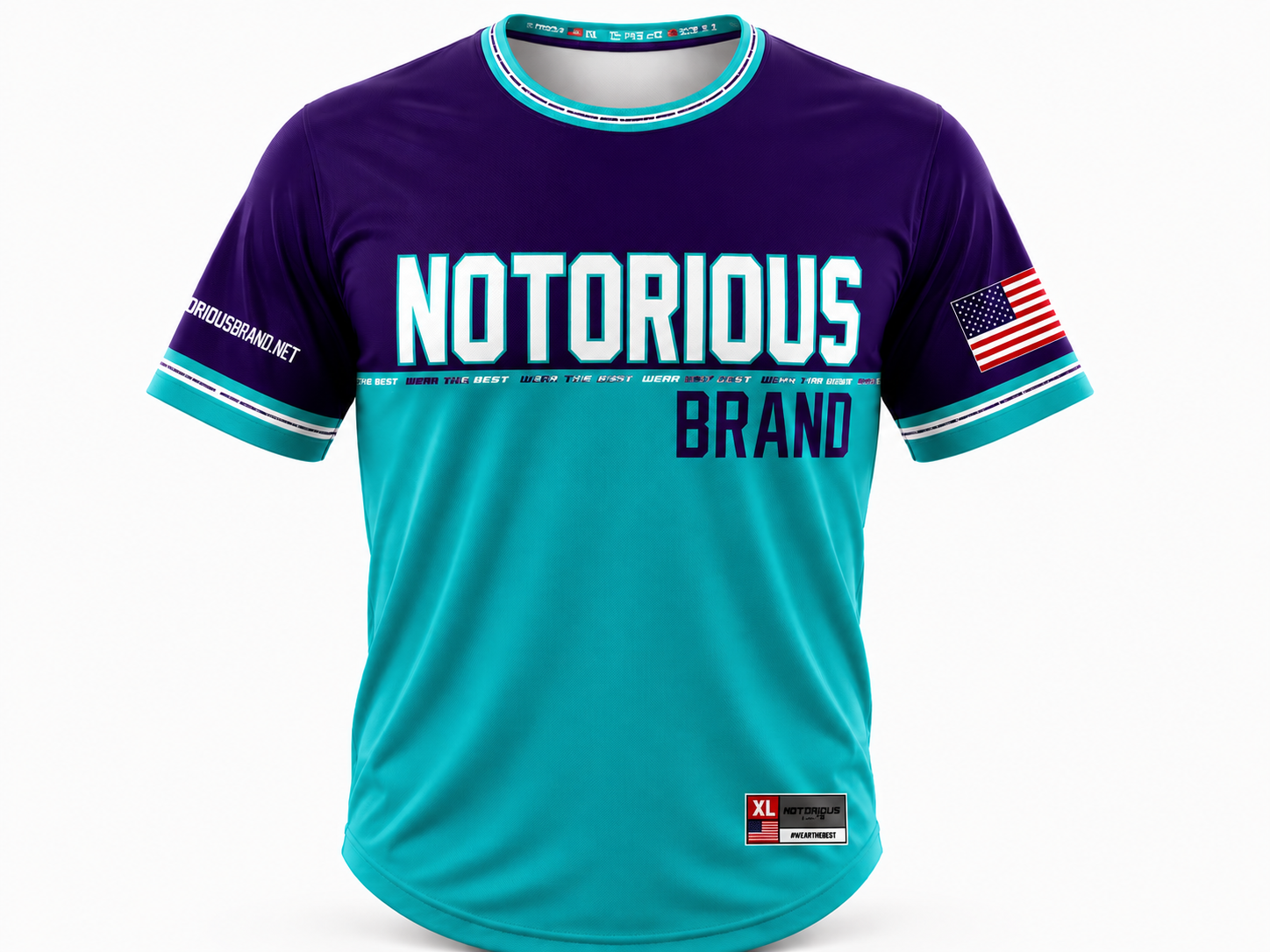 TEAL/PURPLE NOTORIOUS JERSEY - Image 1