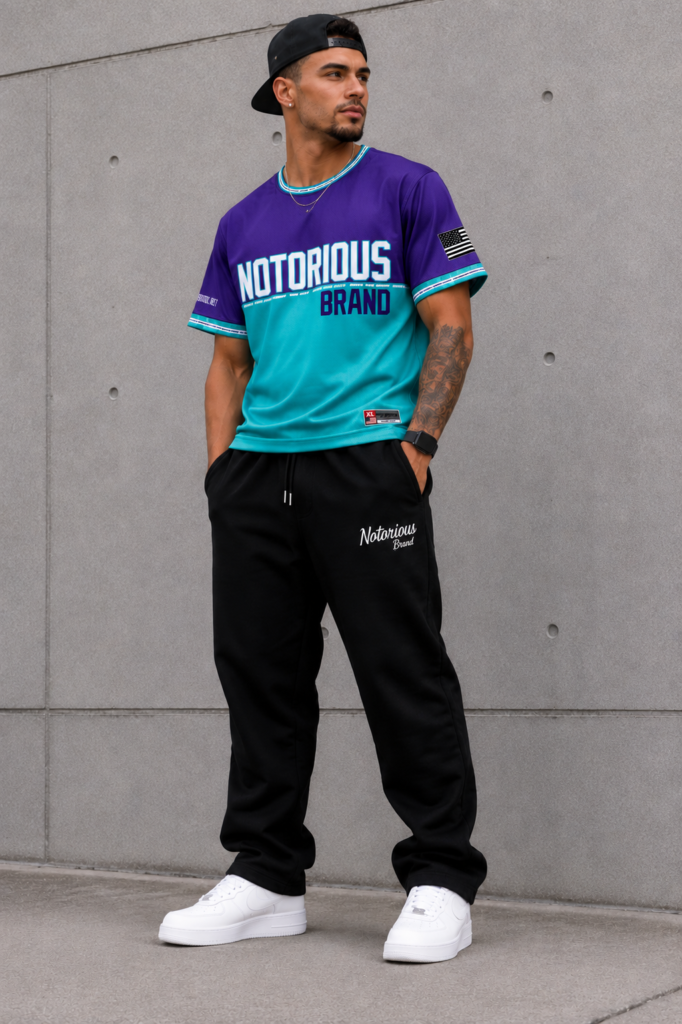 TEAL/PURPLE NOTORIOUS JERSEY