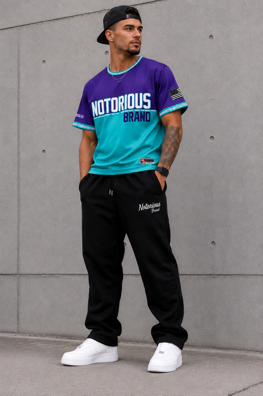 TEAL/PURPLE NOTORIOUS JERSEY - Image 2