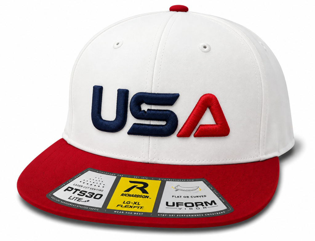 WHITE/RED USA PTS30