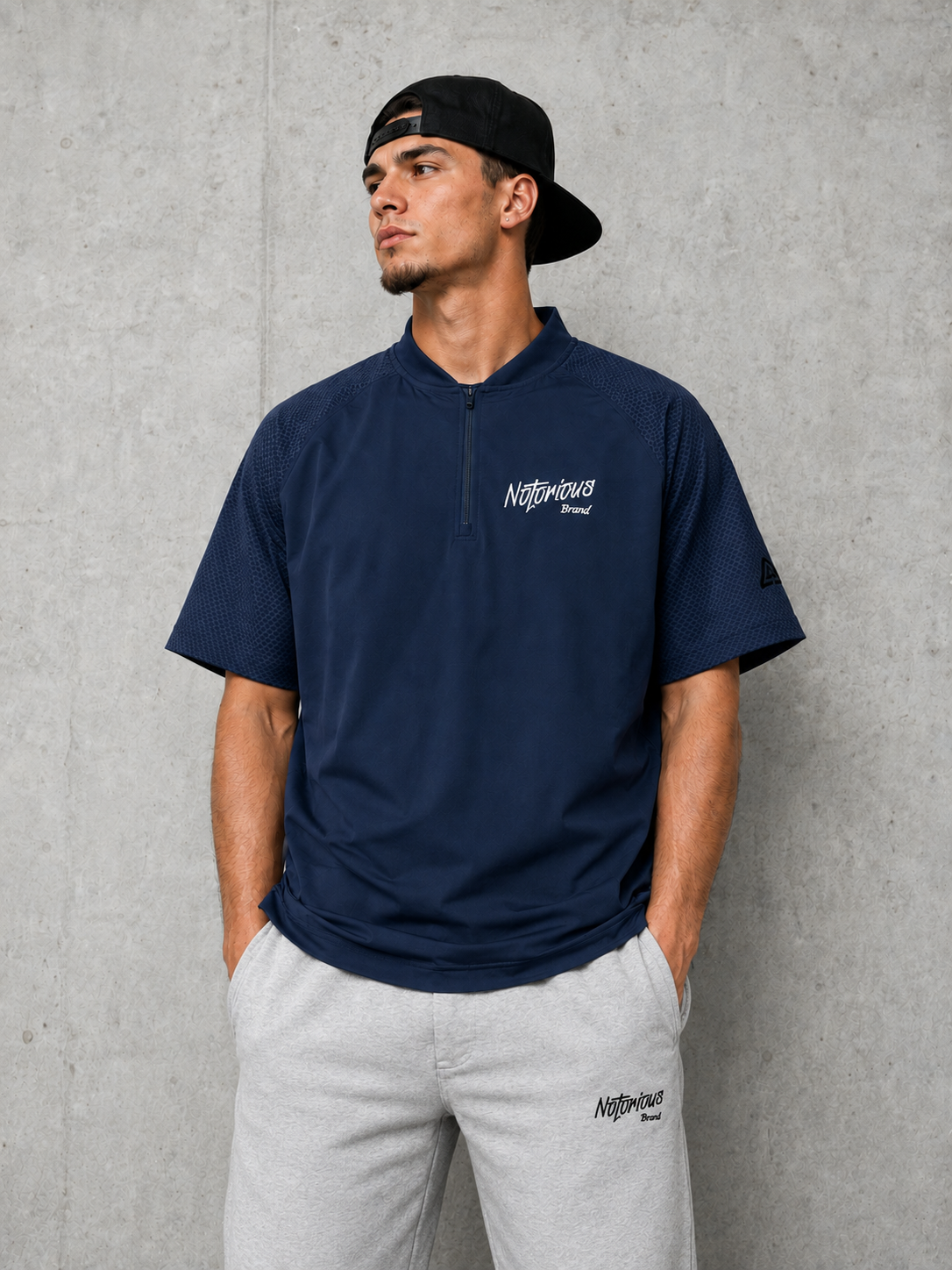 NAVY SHORT SLEEVE NEW ERA JACKET - Image 1
