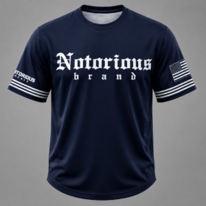 NOTORIOUS NAVY RETRO JERSEY - Image 1