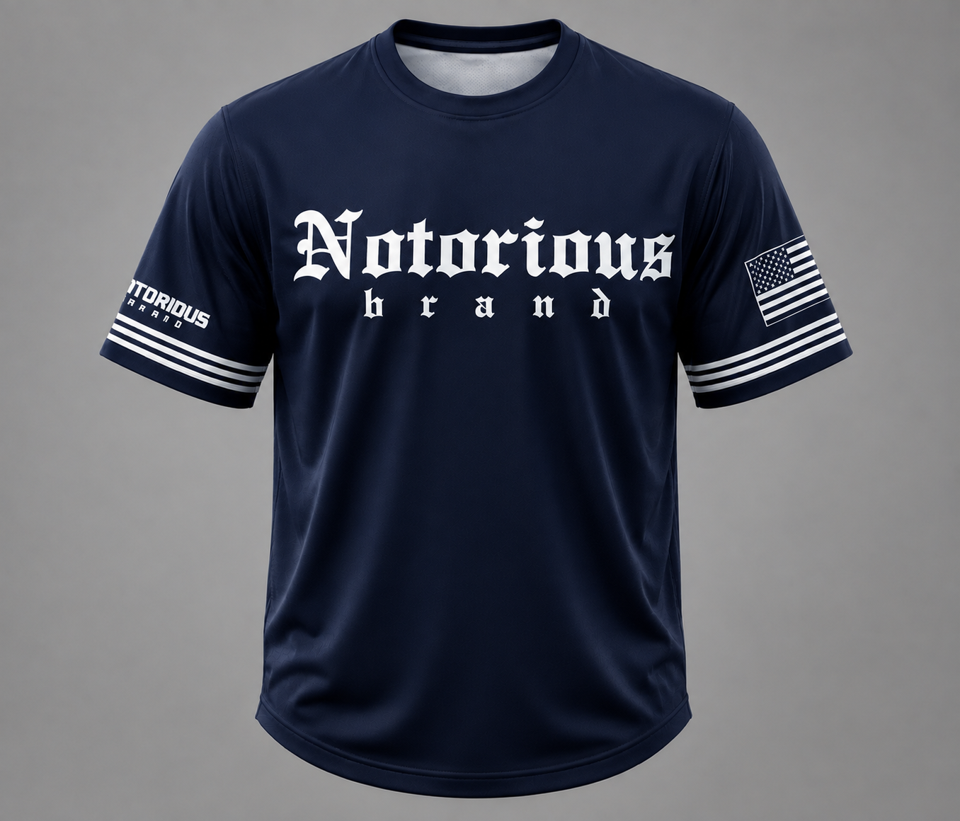 NOTORIOUS NAVY RETRO JERSEY - Image 1