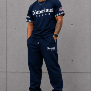 NOTORIOUS NAVY RETRO JERSEY - Image 2
